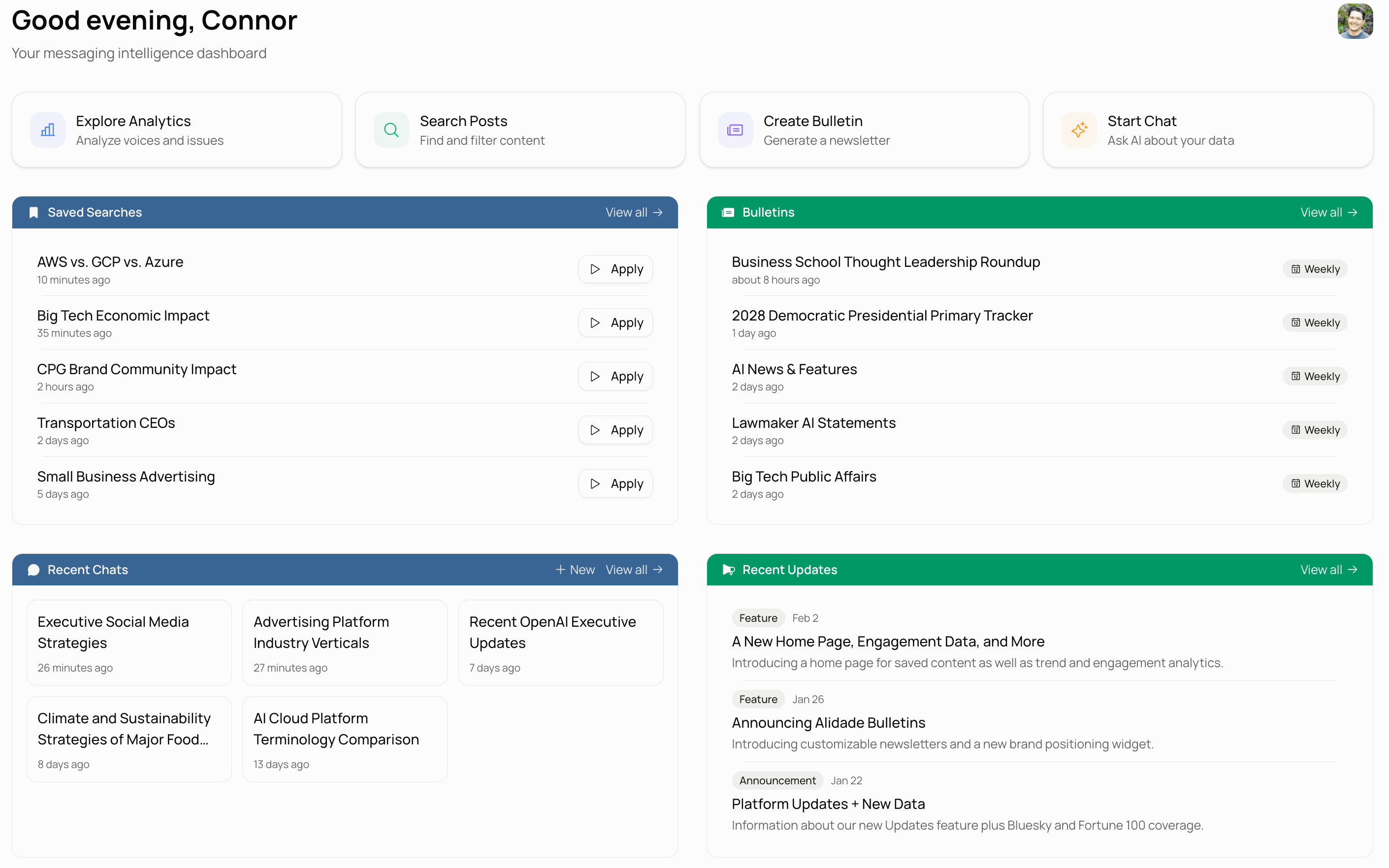 Alidade Platform Interface